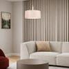 POETIX 50 3-LIGHT DRUM PENDANT BEIGE